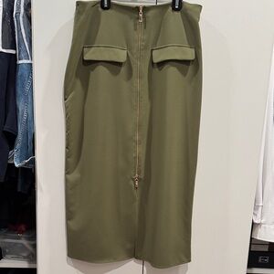 Zara Army green Pencil Skirt - size large